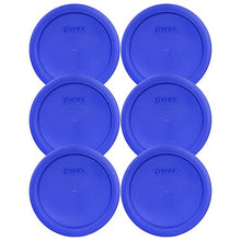 Load image into Gallery viewer, Pyrex 7201-PC Round 4 Cup Storage Lid for Glass Bowls (6, Light Blue)
