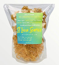 Load image into Gallery viewer, SEA Moss Gold | 2 POUNDS of Sea Moss When Soaked Overnight| Makes 10 Jars of Gel | 100% WILDCRAFTED | Ocean Grown Certified Proof | Sun-Dried | 90 Plus Minerals
