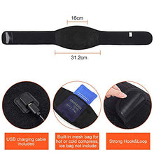 Load image into Gallery viewer, Heated Waist Belt, Lower Back Brace Support Heating Pad, for Warming Back, Stomach Abdominal Tension, Portable Electric USB Belly Wrap for Waist Warm Abdomen, Fits Men Women, Power Bank Not Included
