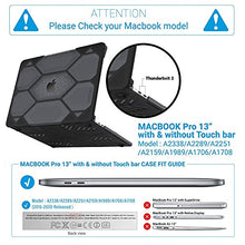 Load image into Gallery viewer, IBENZER MacBook Pro 13 Inch Case 2020 2019 2018 2017 2016 A2338 A2289 A2251 A2159 A1989 A1706 A1708, Heavy Duty Protective Hard Shell Case Cover for Apple Mac 13 Touch Bar, Black, HT13CYBK
