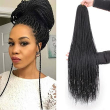 Load image into Gallery viewer, ZRQ 34 Inch 8 Packs Crochet Senegalese Twist Braids Hair Small Senegalese Twist Crochet Hair Micro Long Mambo Twist Crochet Braids For Black Women 40Strands/Pack(34&quot;8packs,1b#)
