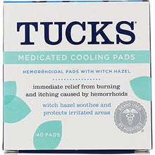 Load image into Gallery viewer, Tucks Medicated Cooling Pads - 40 ct, Pack of 3

