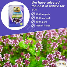 Load image into Gallery viewer, Royal Tea Egyptian Marjoram Tea Bags Organic Natural Flavor Herbal Flower No Caffeine No Artificial Flavors No Additives Traditional Spice 48 Tea Bags
