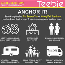 Load image into Gallery viewer, Furniture strap ULTIMATE BABY SAFETY | Best anti-tip anchor to secure TV, Dressers &amp; Wall furniture - 8 Straps and FREE E-Book

