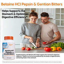 Load image into Gallery viewer, Doctor&#39;s Best Betaine HCI Pepsin &amp; Gentian Bitters, Digestive Enzymes for Protein Breakdown &amp; Absorption, Non-GMO, Gluten Free, 120 Caps, Original Version (DRB-00163)
