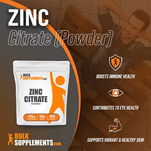 Load image into Gallery viewer, BulkSupplements.com Zinc Citrate Powder - Zinc Supplements - Pure Zinc - Elemental Zinc - Zinc Mineral Supplements - Zinc Supplement - Zinc Pure - Pure Zinc Supplements (100 Grams - 3.5 oz)

