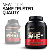 Load image into Gallery viewer, Optimum Nutrition ON Gold Standard Whey Muscle Building and Recovery Protein Powder With Naturally Occurring Glutamine and Amino Acids, Double Rich Chocolate, 73 Servings, 2.26 kg, Packaging May Vary
