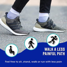 Load image into Gallery viewer, Bitly Plantar Fasciitis Compression Socks for Women &amp; Men - Best Ankle Compression Sleeve, Nano Brace for Everyday Use - Provides Arch Support &amp; Heel Pain Relief (White, Medium)
