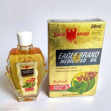 Load image into Gallery viewer, Eagle Brand Medicated Oil 24ml peppermint clove bud pain relief
