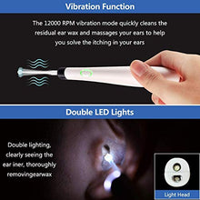 Load image into Gallery viewer, Automatic Ear Wax Removal Kit with LED Light 4 Size Head Electric Ear Cleaner for Adults and Kids Ear Wax Vacuum Suction Device (Black)
