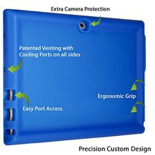 Load image into Gallery viewer, Bobj Rugged Case for Lenovo Miix 320 - BobjGear Custom Fit - Patented Venting - Sound Amplification - BobjBounces Kid Friendly (Batfish Blue)
