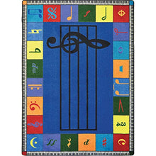Load image into Gallery viewer, Joy Carpets Kid Essentials Music and Special Needs Elementary Note Worthy Rug, Multicolored, 5&#39;4&quot; x 7&#39;8&quot;
