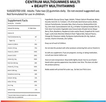 Load image into Gallery viewer, Centrum MultiGummies Multi+Beauty Supports a Healthy and Beautiful Body + Hair Skin and Nails in Natural Cherry Berry and Orange Flavors with Other Natural Flavors (90 Gummies) Pack of 2
