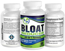 Load image into Gallery viewer, Bloat Reducer (All-in-1) Relief Cleanse Support Supplement / Pills / Bloating Relief Formula / Bloat Supplements / Easy to Swallow 60 Capsules
