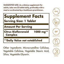 Load image into Gallery viewer, Solgar Citrus Bioflavonoid Complex 1000 mg, 250 Tablets - Antioxidant Support - Promotes Optimal Health - Non-GMO, Vegan, Gluten Free, Dairy Free, Kosher - 250 Servings
