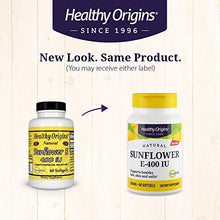 Load image into Gallery viewer, Healthy Origins Vitamin E - 400 Iu Sunflower Gels, 60 Count

