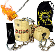 Load image into Gallery viewer, Classic Pro Fire Poi Set - 2x65mm Wicks by Flames N Games + Travel Bag!
