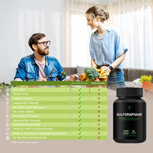Load image into Gallery viewer, Sulforaphane Supplement 10,000mcg - Supports Antioxidant Production, Cellular Optimization and Cognitive Function - Broccoli Supplement - Broccoli Sprout Extract - Broccoli Extract - HumanX
