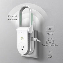Load image into Gallery viewer, Kasa AC1200 Wi-Fi Range Extender Smart Plug by TP-Link - Fast AC1200 Wi-Fi Extender/Repeater with Built-In Smart Plug, No Hub Required, Works With Alexa and Google Assistant (RE370K)
