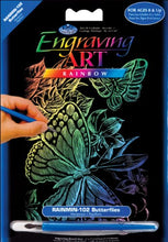Load image into Gallery viewer, Bulk Buy: Royal Brush Mini Rainbow Foil Engraving Art Kit 5&quot;X7&quot; Butterflies RAIMIN-102 (6-Pack)
