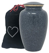Load image into Gallery viewer, Granite Deep Blue - Metal Adult Cremation Urn - Momentful Life - Blue Adult Urn
