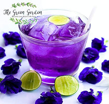 Load image into Gallery viewer, 3 Pack 100% Dried Pure Butterfly Pea Flowers 1.60 Oz. (50 g.) Herbals Blue Tea, All Natural Ingredients, Nontoxic, GMO-Free, Safe and Healthy in Zipper Packaging and Get Free a Wooden Spoon by FBA
