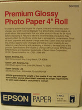 Load image into Gallery viewer, Epson Premium Photo Paper Glossy, 4&quot; x26&#39; Roll, (S041302)
