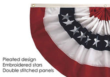 Load image into Gallery viewer, In the Breeze Pleated Fan Patriotic Bunting, 1.5&#39; x 3&#39;
