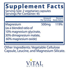 Load image into Gallery viewer, Vital Nutrients - Triple Mag - Magnesium Supplement for Enhanced Absorption and Metabolism - Contains Magnesium Oxide, Malate and Glycinate Vitamins - 90 Vegetarian Capsules per Bottle - 250 mg

