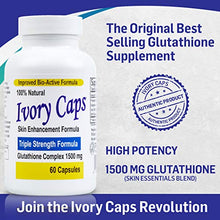 Load image into Gallery viewer, Ivory Caps - Maximum Potency 1500 mg Glutathione Skin Whitening Pills Complex (4-Pack)
