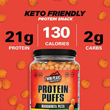 Load image into Gallery viewer, Twin Peaks Low Carb, Keto Friendly Protein Puffs, Margherita Pizza (300g, 21g Protein, 2g Carbs)
