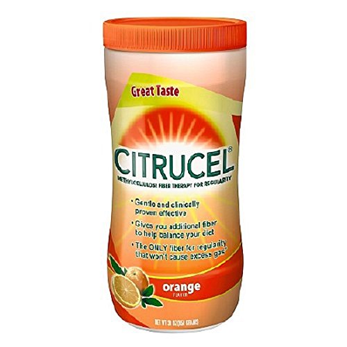 Citrucel - Fiber Supplement - Orange Powder - 30 oz. 2 Gram Strength - Methylcellulose