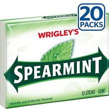 Load image into Gallery viewer, Wrigley&#39;s Spearmint Gum, 15-Stick Slim Packs (Pack of 20)
