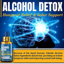 Load image into Gallery viewer, Advanced Liver Detox &amp; Hangover Cure - Made in USA - with Natural Herbal Blend 6000MG - Great Hangover Prevention - Healthy Liver Cleanse &amp; Alcohol Detox - Better Absorption Than Hangover Pills
