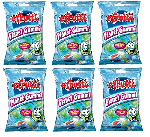 E Frutti Planet Gummi - Gummy Candy - 2.6 OZ (6 Pack)