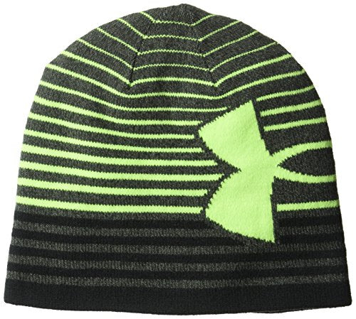 Under Armour Boys' Billboard 2.0 Beanie, Anthracite /Quirky Lime, One Size Fits All