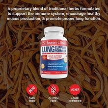 Load image into Gallery viewer, U.S. Doctors&#39; Clinical Lung Support Supplement for Lung and Respiratory Health with Natural Herbs, Magnesium, Vitamin C, and Zinc for Immune Support (Packaging May Vary) [1 Month Supply - 60 Capsules]
