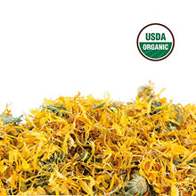 Load image into Gallery viewer, Calendula Tea 1LB (16Oz) 100% CERTIFIED Organic Whole Flower Calendula Herbal Tea (Calendula Officinalis), Caffeine Free in 1 lbs. Bulk Resealable Kraft BPA free Bags from U.S. Wellness
