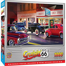 Load image into Gallery viewer, MasterPieces Cruisin&#39; Route 66 1000 Puzzles Collection - Phil&#39;s Diner 1000 Piece Jigsaw Puzzle
