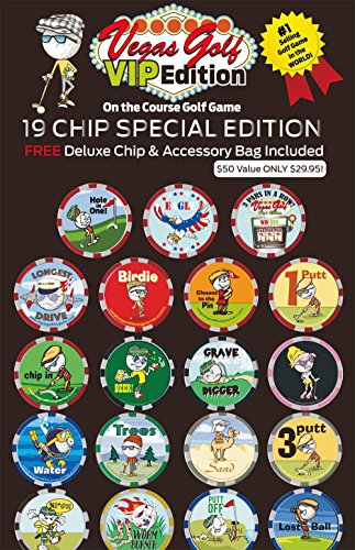 Vegas Golf VIP Edition 19 chip Game with Free Deluxe Tee Bag