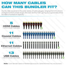Load image into Gallery viewer, Mediabridge EZ Cable Bundler (6 Feet) - 1&quot; Width - Flexible &amp; Expandable Cable Management Sleeve (Part# CM1-25-06B)
